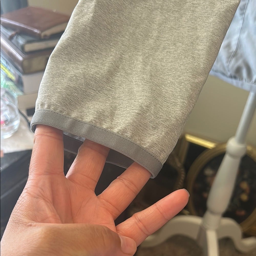 Gray Zippered Adidas Thin Pullover - image 4